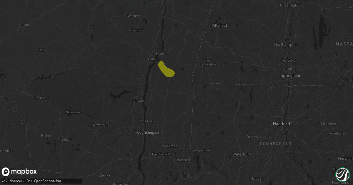Hail map in Pine Plains, NY on June 11, 2026