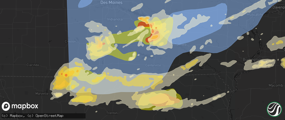Hail map in Plano, IA on June 11, 2026