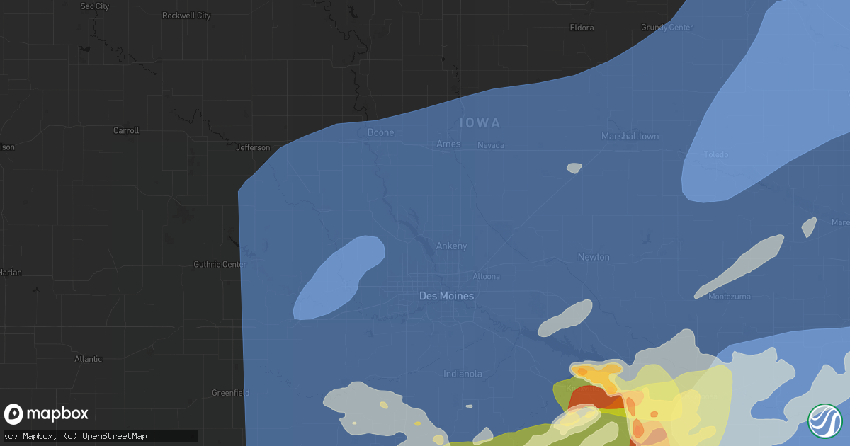 Hail map in Polk City, IA on June 11, 2026