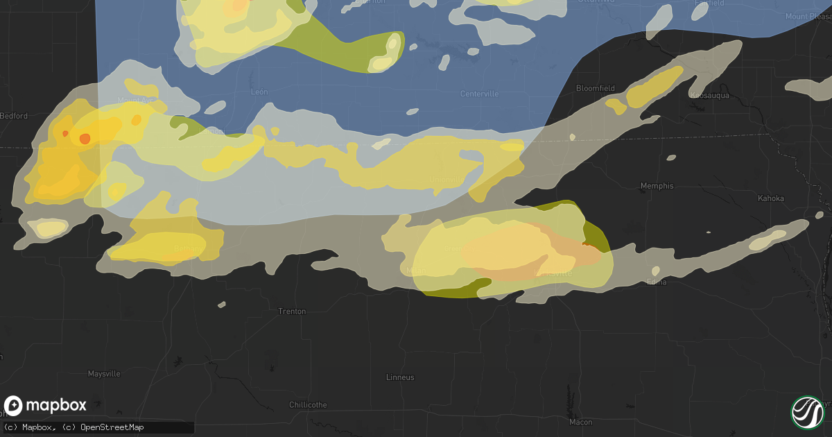 Hail map in Pollock, MO on June 11, 2026