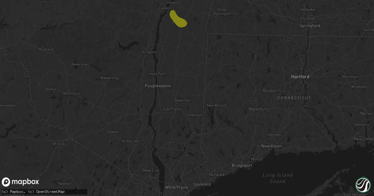Hail map in Poughquag, NY on June 11, 2026
