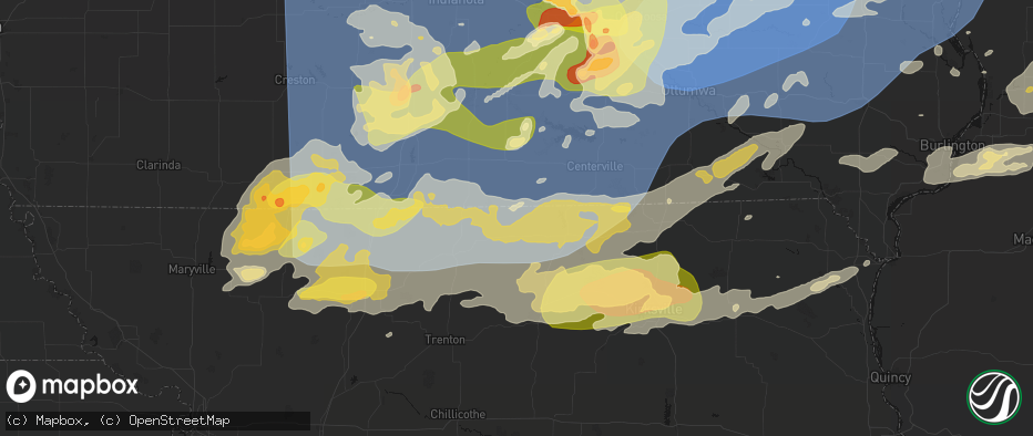 Hail map in Powersville, MO on June 11, 2026
