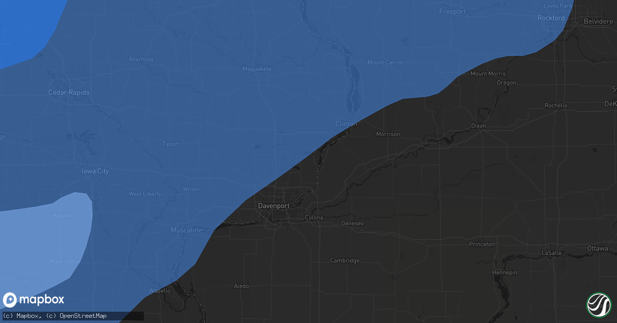 Hail map in Princeton, IA on June 11, 2026