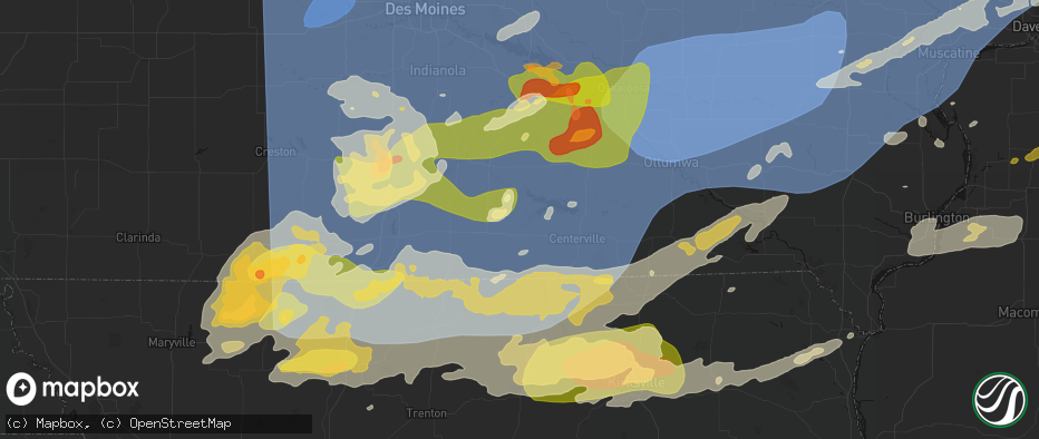 Hail map in Promise City, IA on June 11, 2026