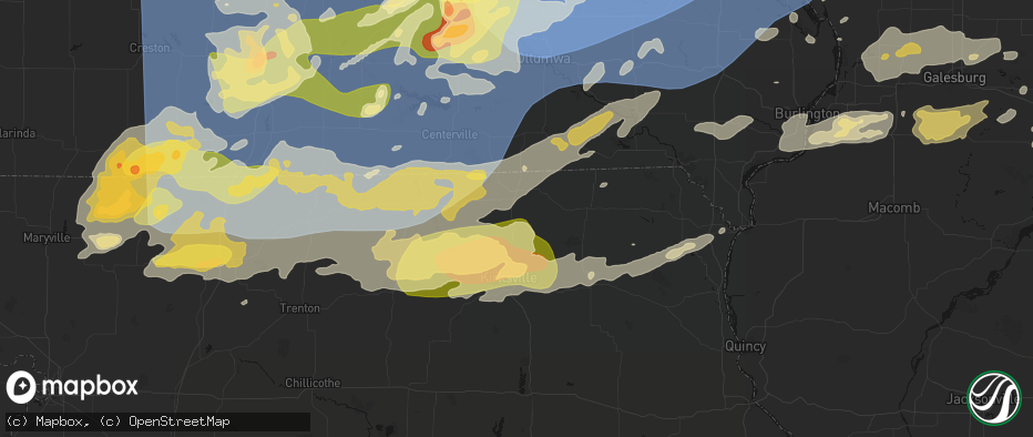 Hail map in Queen City, MO on June 11, 2026