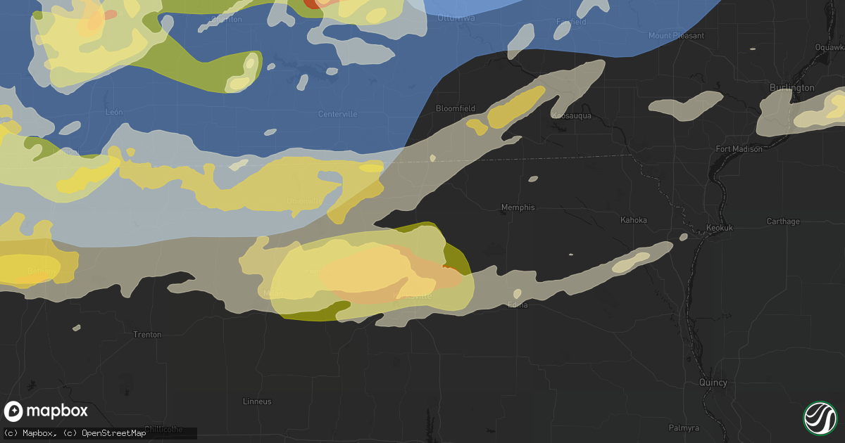 Hail map in Queen City, MO on June 11, 2026