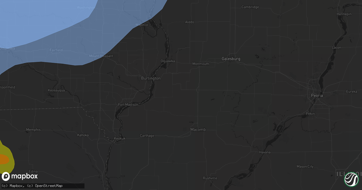 Hail map in Raritan, IL on June 11, 2026