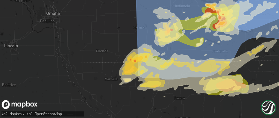 Hail map in Redding, IA on June 11, 2026