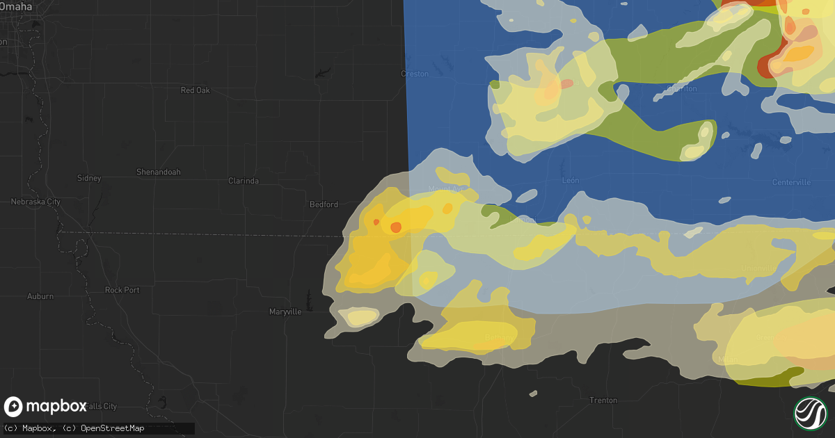 Hail map in Redding, IA on June 11, 2026