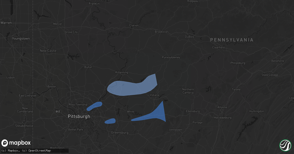 Hail map in Sagamore, PA on June 11, 2026
