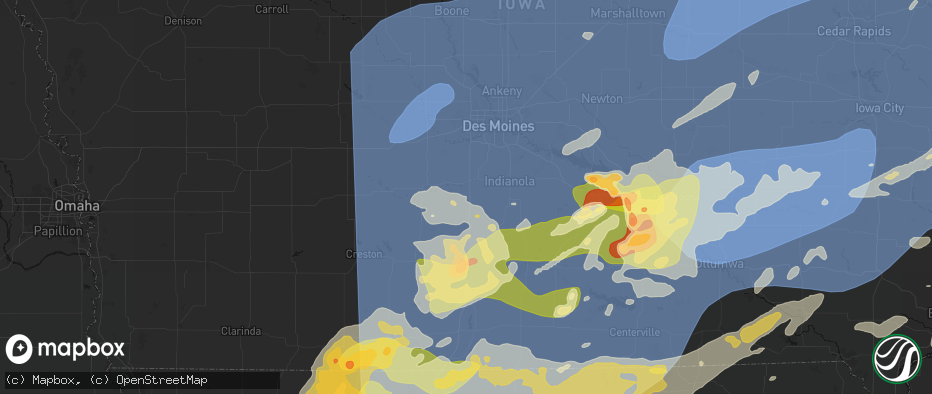 Hail map in Saint Charles, IA on June 11, 2026