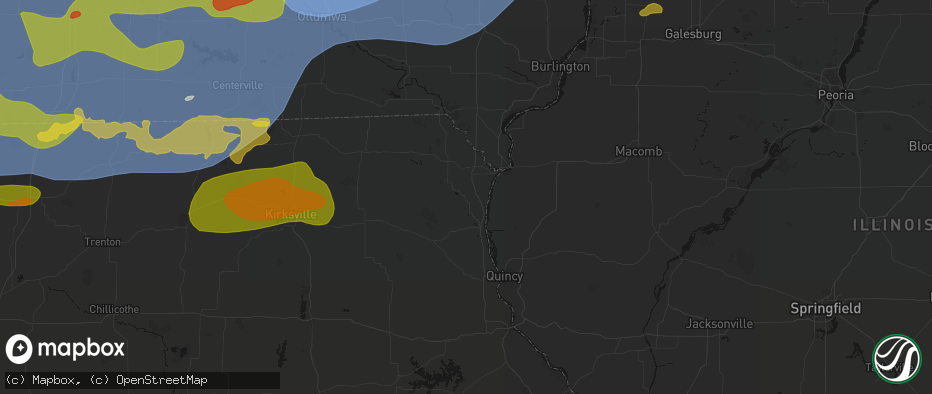 Hail map in Saint Patrick, MO on June 11, 2026