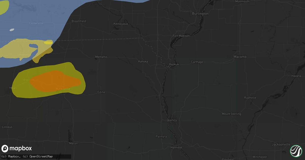 Hail map in Saint Patrick, MO on June 11, 2026