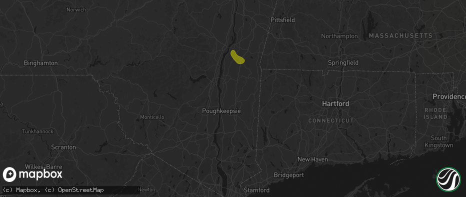 Hail map in Salt Point, NY on June 11, 2026