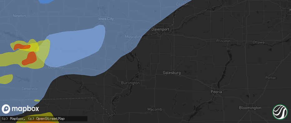 Hail map in Seaton, IL on June 11, 2026