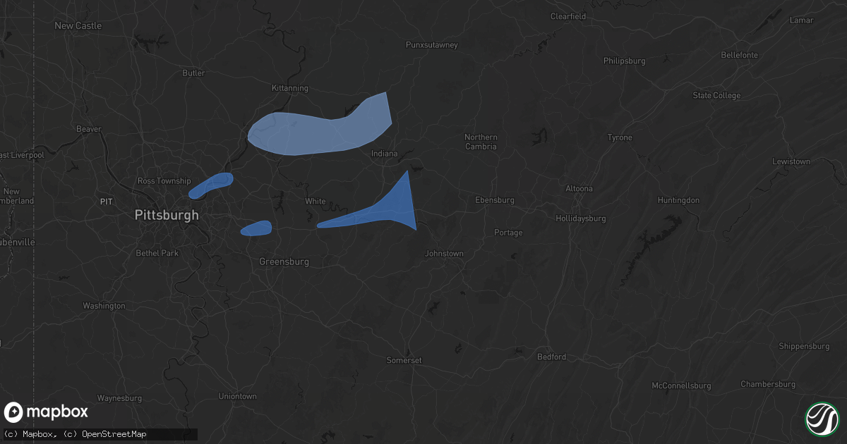 Hail map in Seward, PA on June 11, 2026