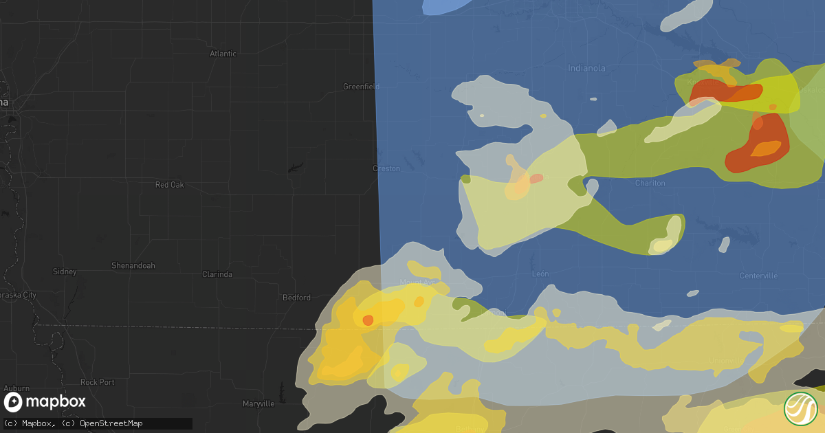 Hail map in Shannon City, IA on June 11, 2026
