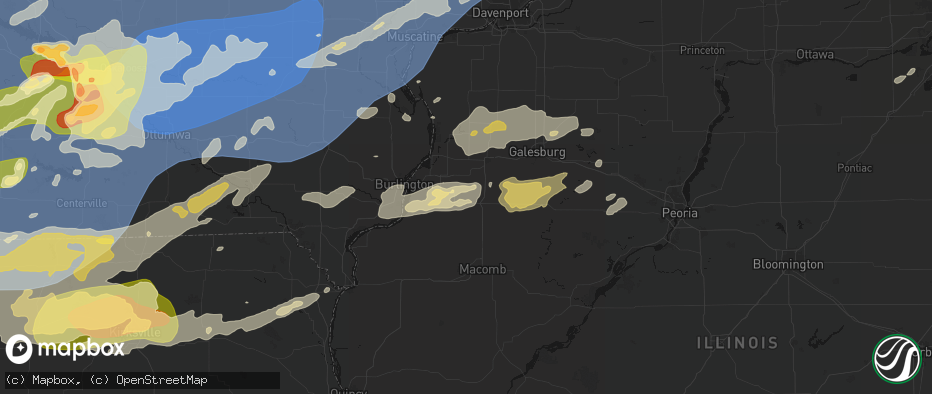 Hail map in Smithshire, IL on June 11, 2026