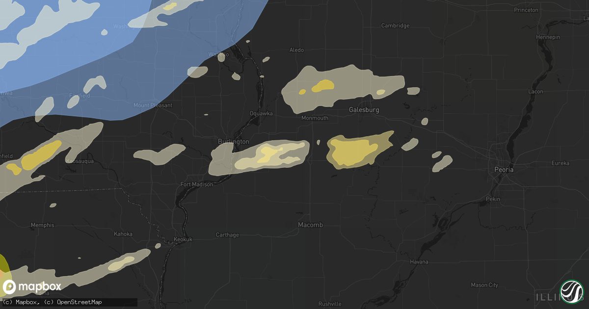 Hail map in Smithshire, IL on June 11, 2026
