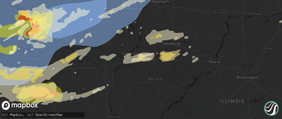 Hail map in Stronghurst, IL on June 11, 2026