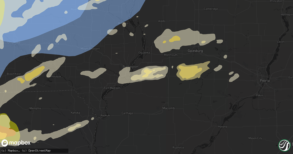 Hail map in Stronghurst, IL on June 11, 2026