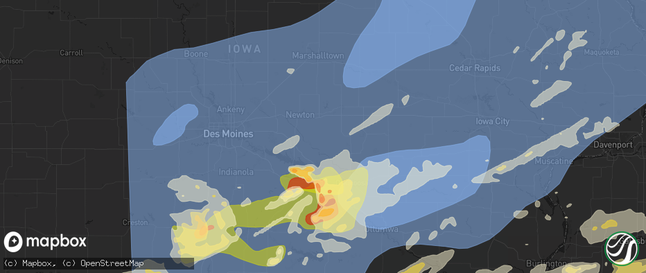 Hail map in Sully, IA on June 11, 2026