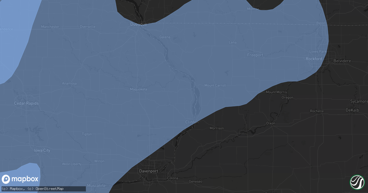 Hail map in Teeds Grove, IA on June 11, 2026