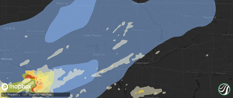 Hail map in Tipton, IA on June 11, 2026