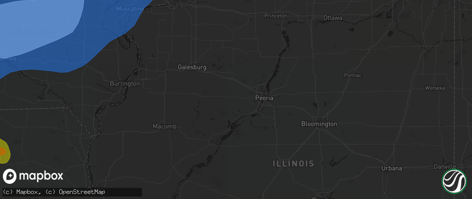 Hail map in Trivoli, IL on June 11, 2026