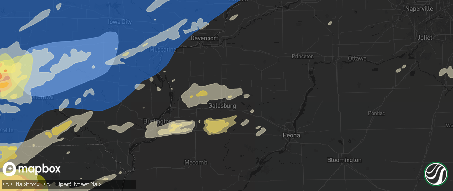 Hail map in Wataga, IL on June 11, 2026