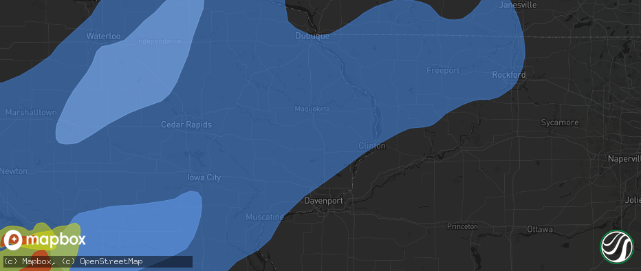 Hail map in Welton, IA on June 11, 2026