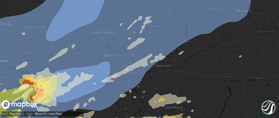 Hail map in Wilton, IA on June 11, 2026
