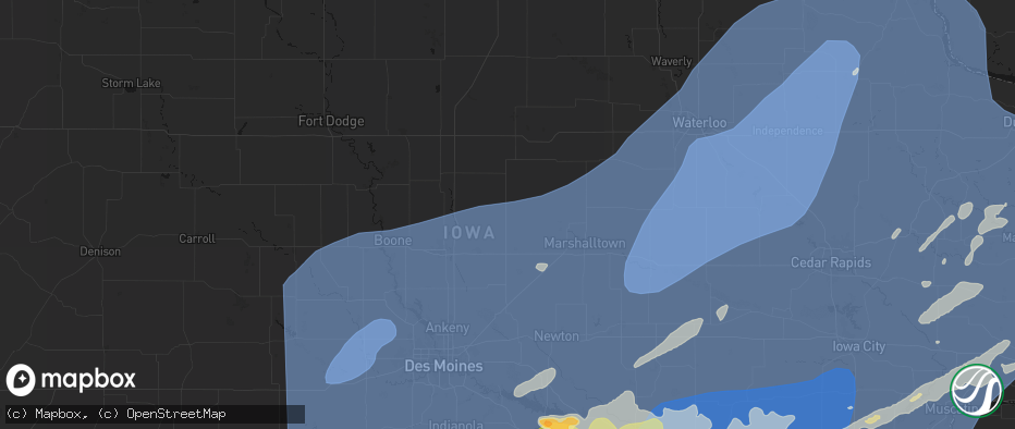 Hail map in Zearing, IA on June 11, 2026