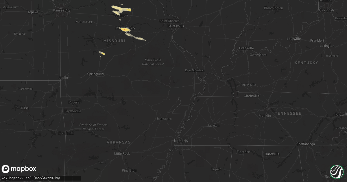 Hail map in North Carolina on June 12, 2011