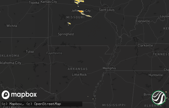 Hail map preview on 06-12-2011