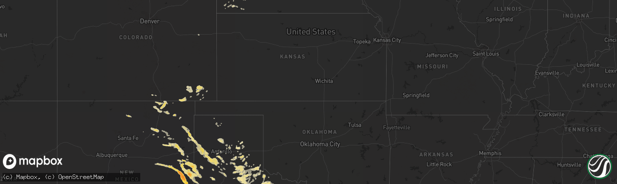 Hail map in Colorado on June 12, 2012