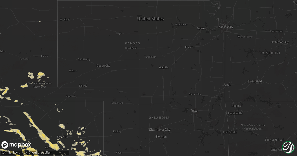 Hail map in South Dakota on June 12, 2012