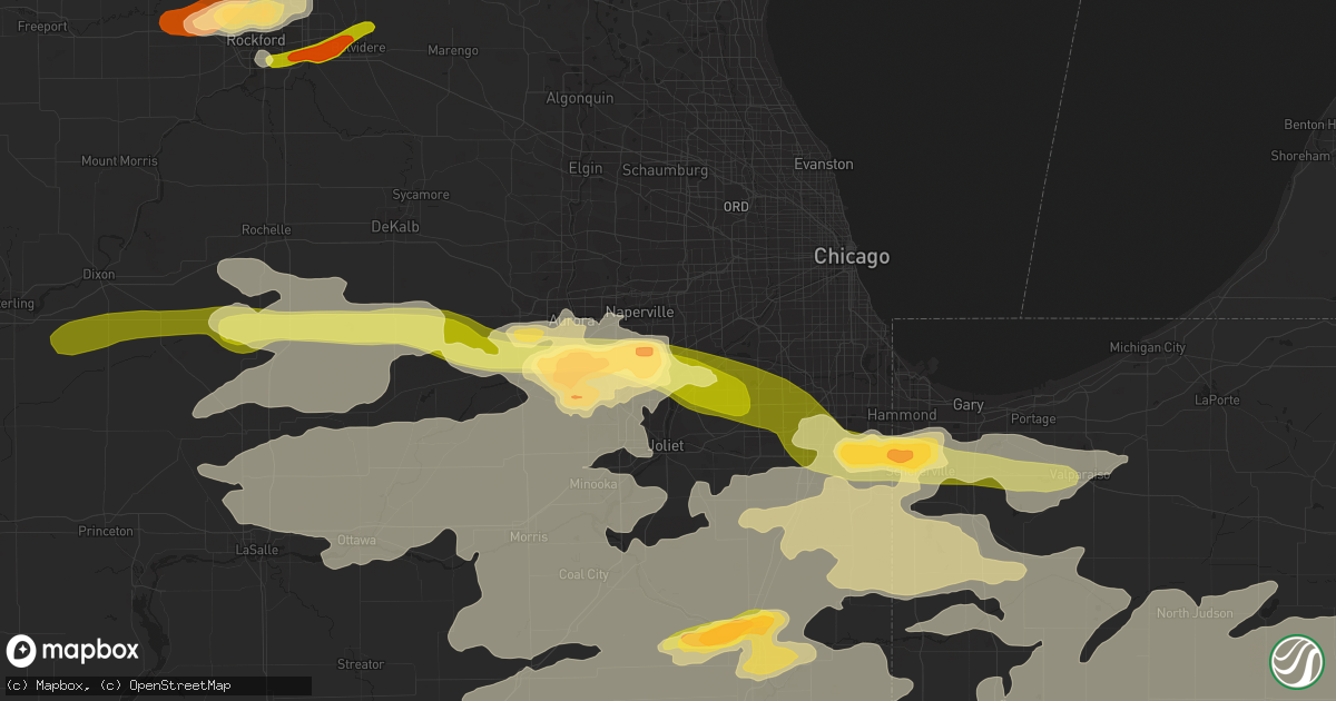 Hail map in Bolingbrook, IL on June 12, 2013