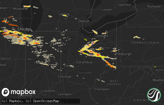 Hail map preview on 06-12-2013