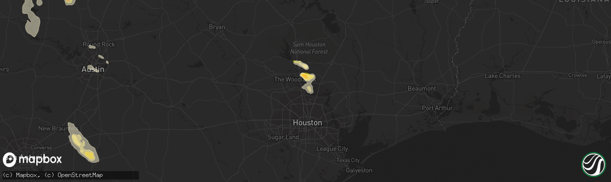 Hail map in Spring, TX on June 12, 2014