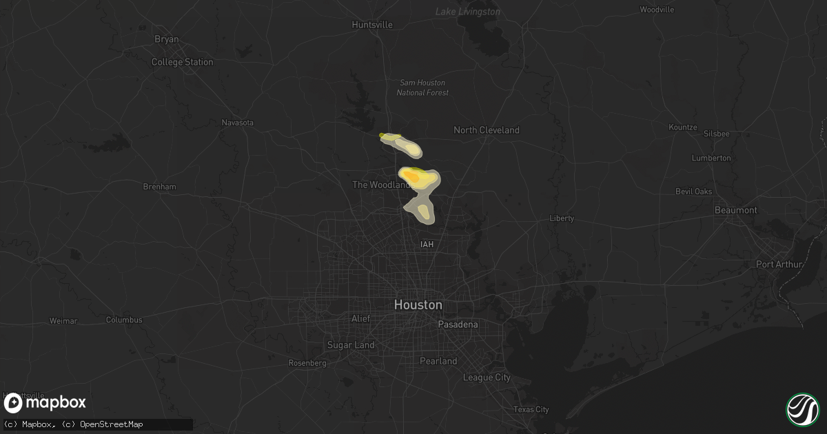 Hail map in Spring, TX on June 12, 2014