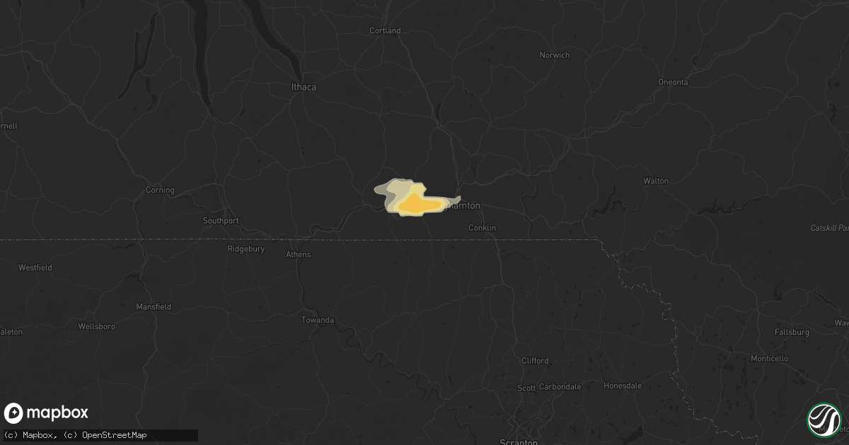 Hail map in Vestal, NY on June 12, 2015