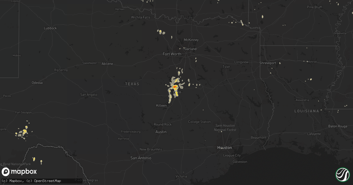 Hail map on June 12, 2016