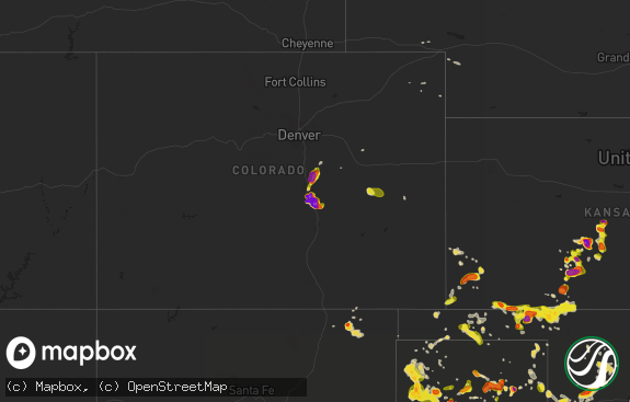 Hail map preview on 06-12-2018