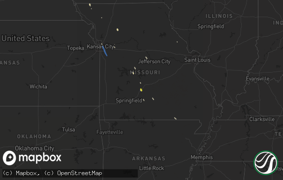 Hail map preview on 06-12-2019