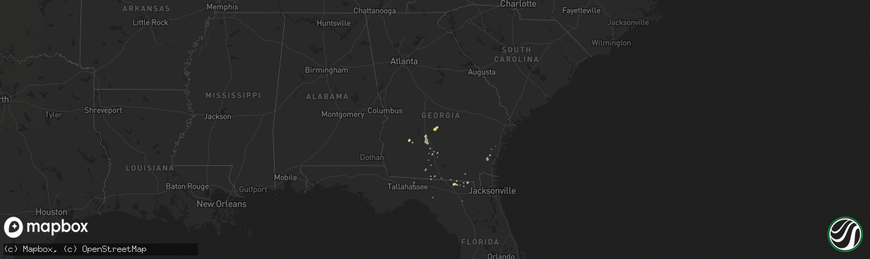 Hail map on June 12, 2020