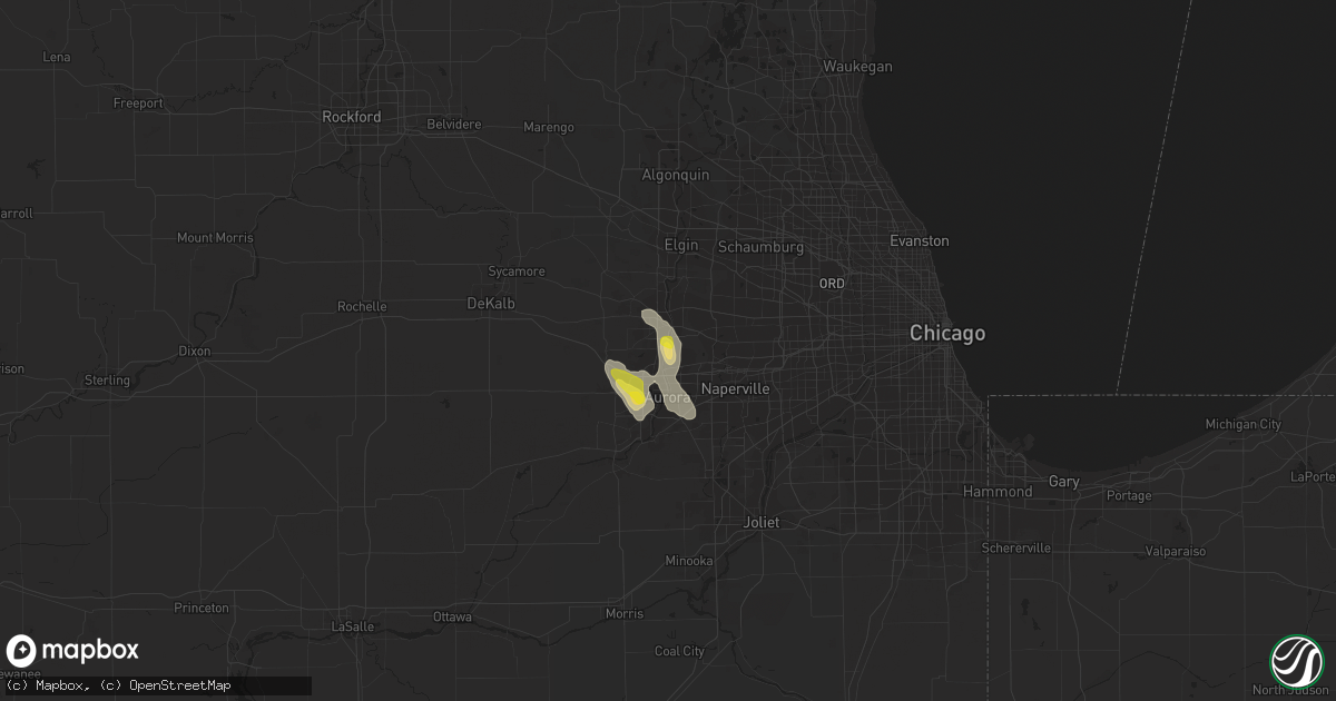 Hail map in Batavia, IL on June 12, 2021