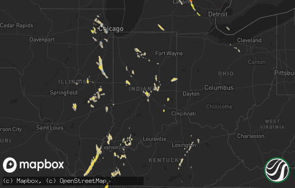 Hail map preview on 06-12-2021