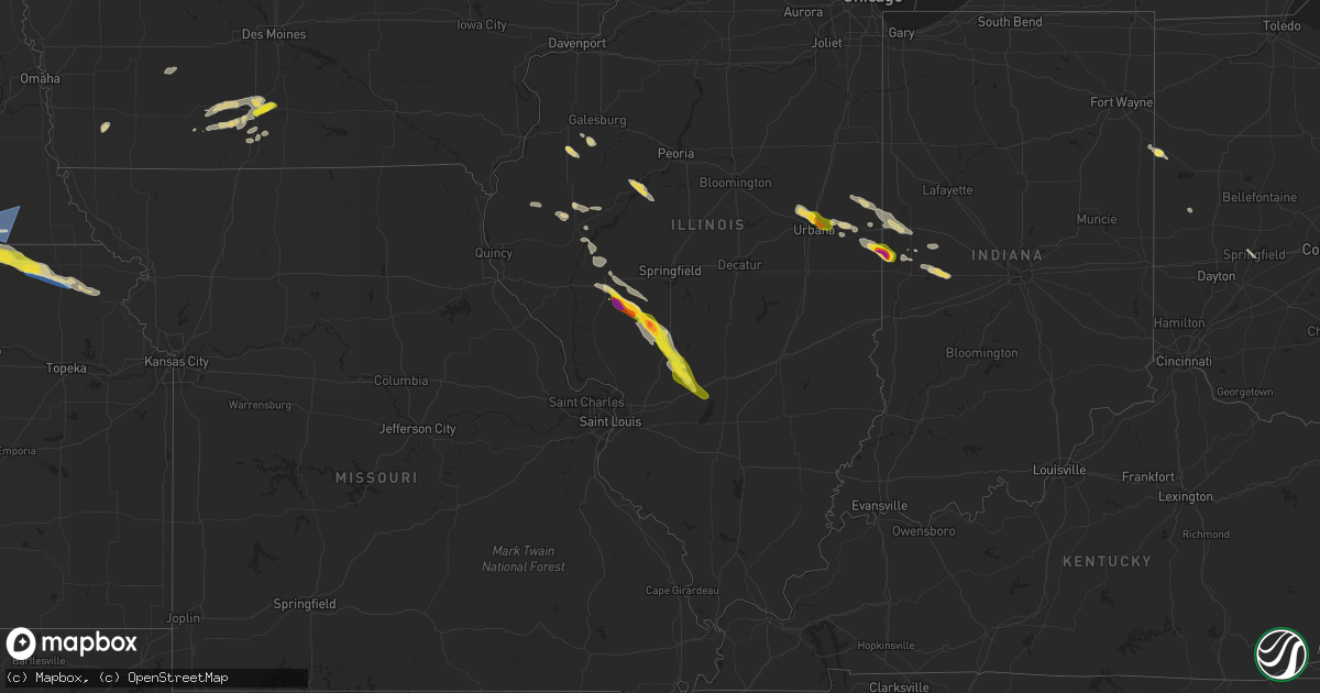 Hail map on June 12, 2022