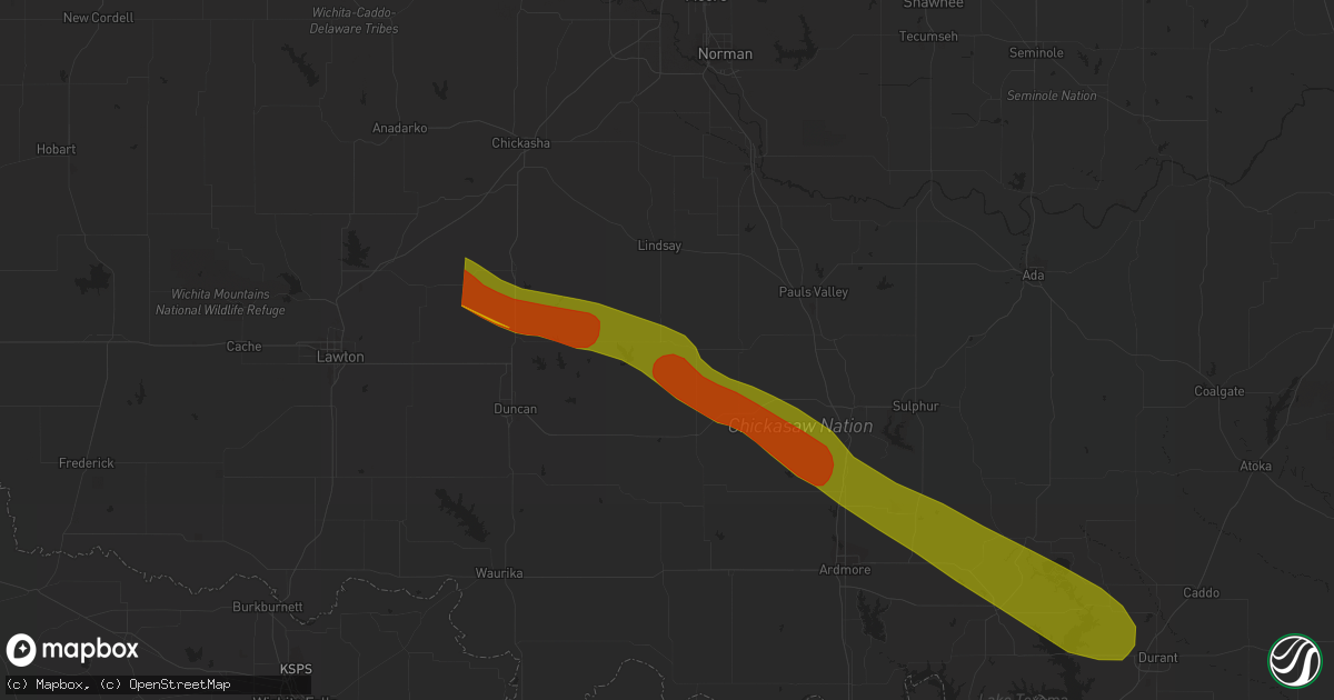 Hail map in Foster, OK on June 12, 2023